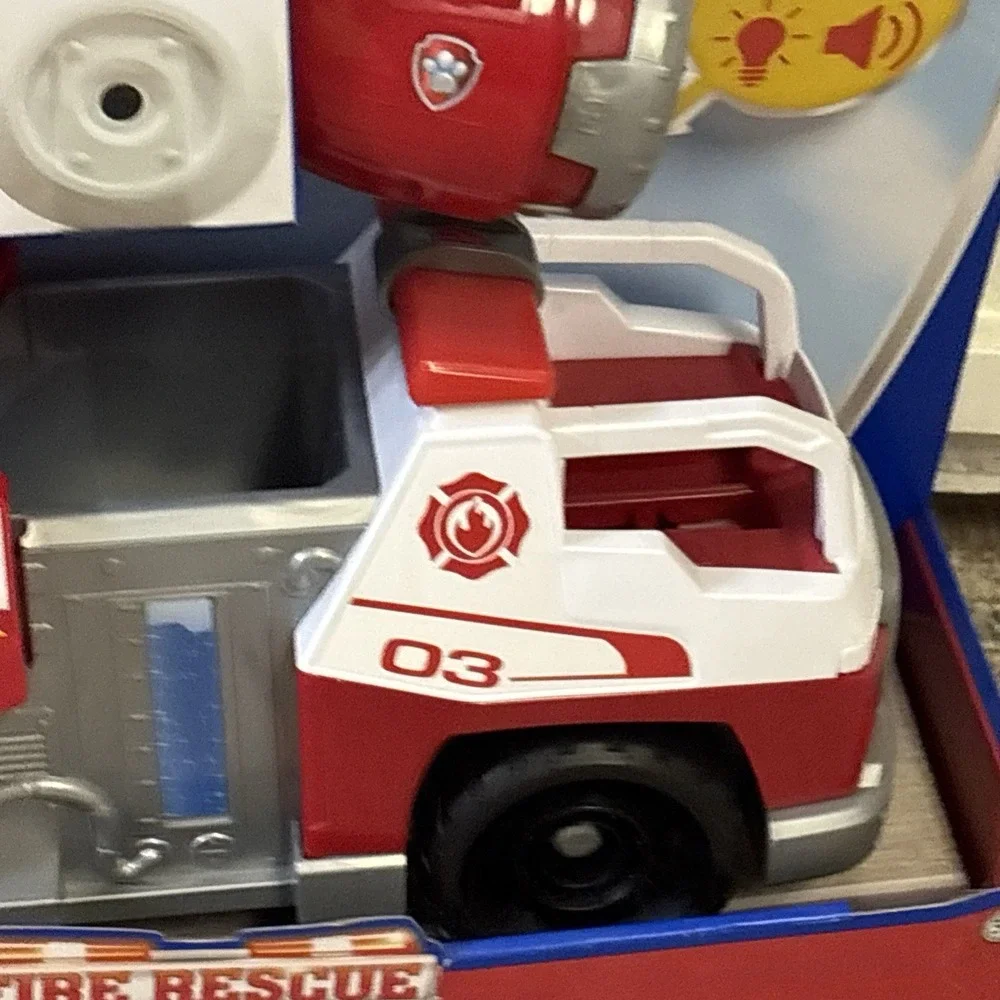 Paw Patrol Fire Rescue Rapid Reload Fire Truck Vehicle with Projectile Launcher